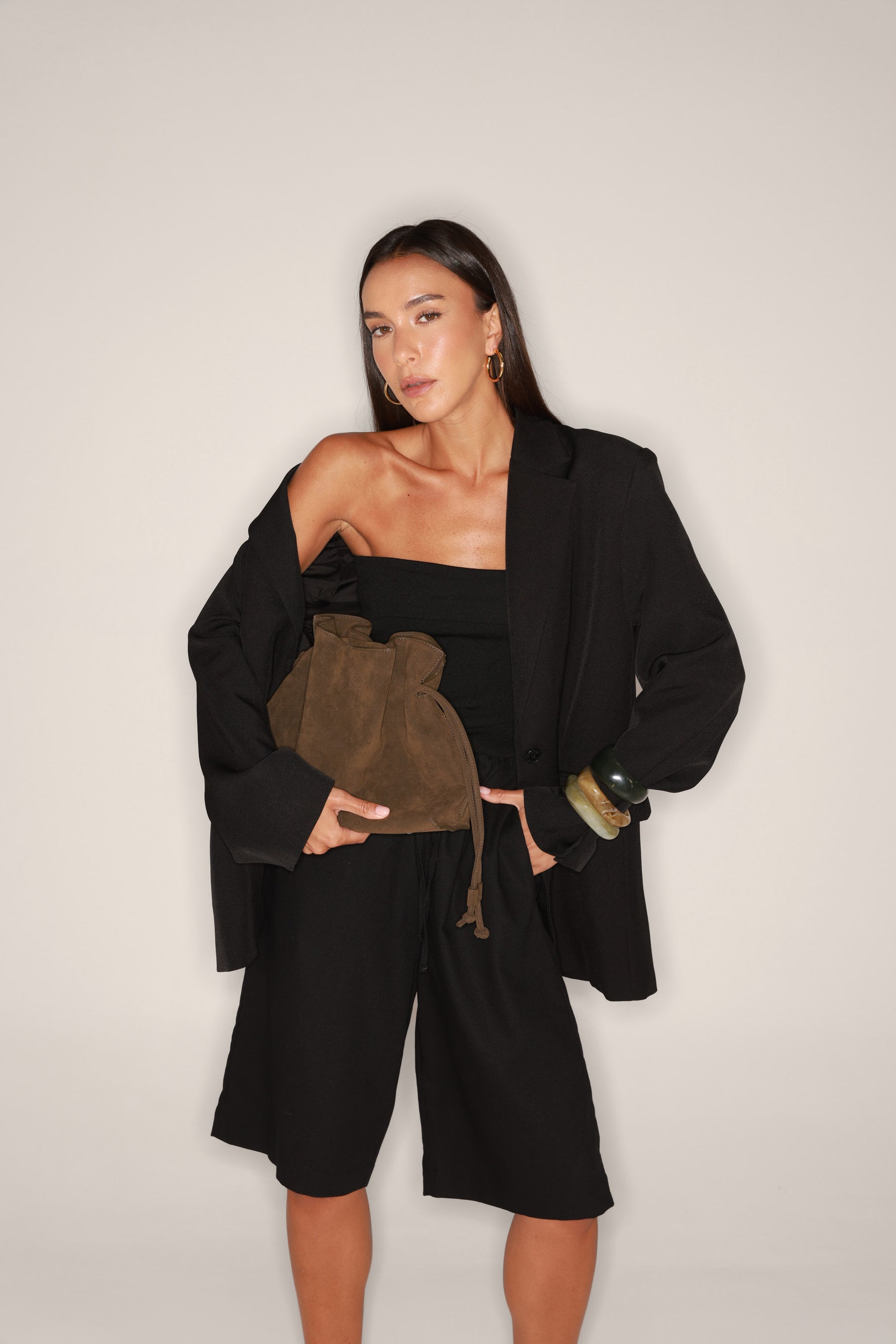 מכנסי נאנו שחורים