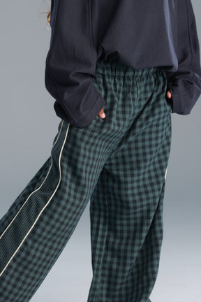 מכנסי דאפי משבצות ירוקות