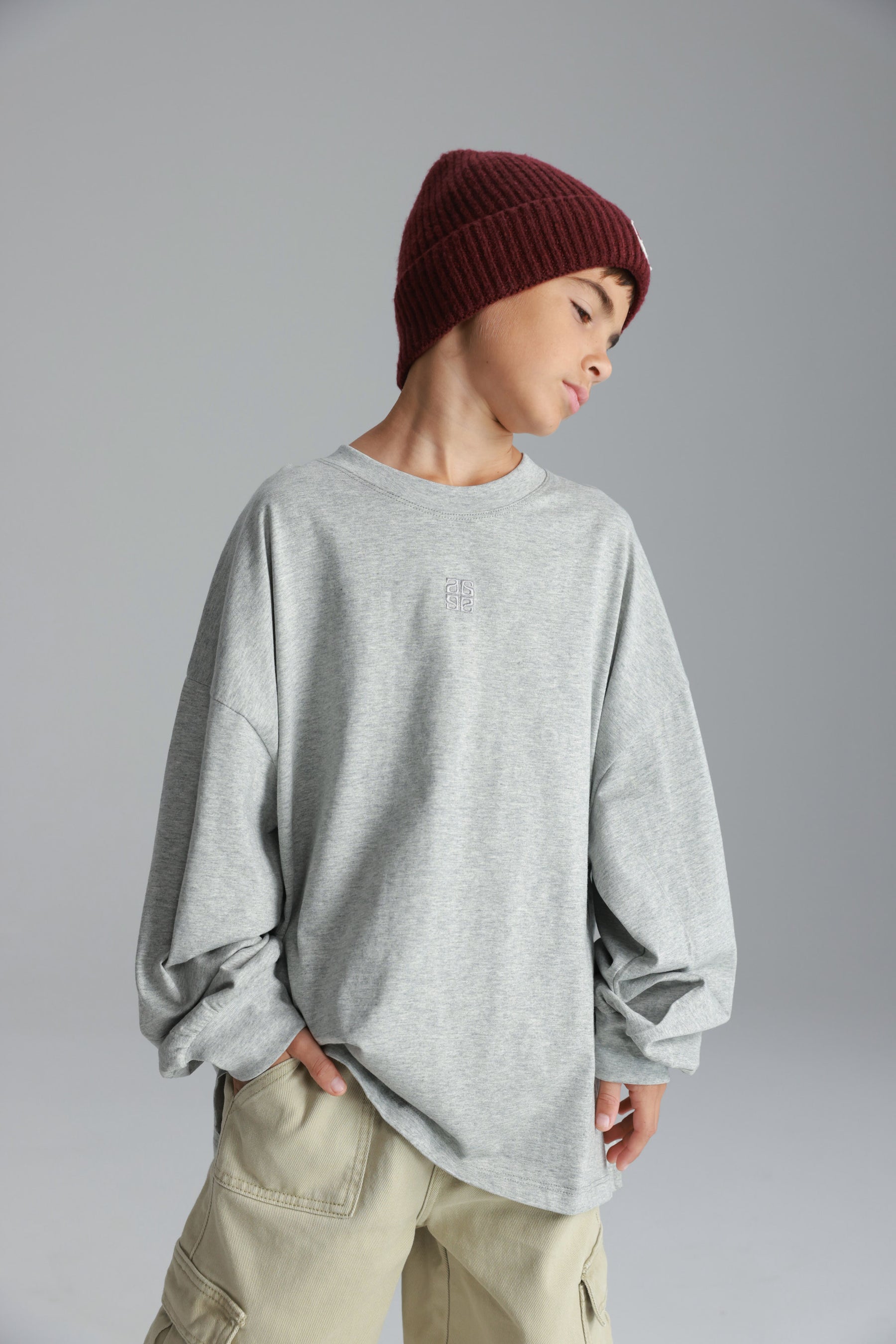 חולצת סנטי אפורה