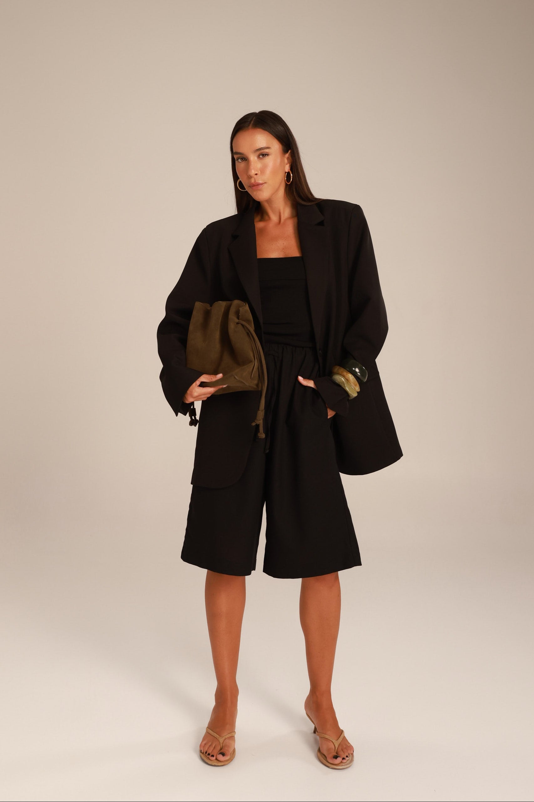 מכנסי נאנו שחורים