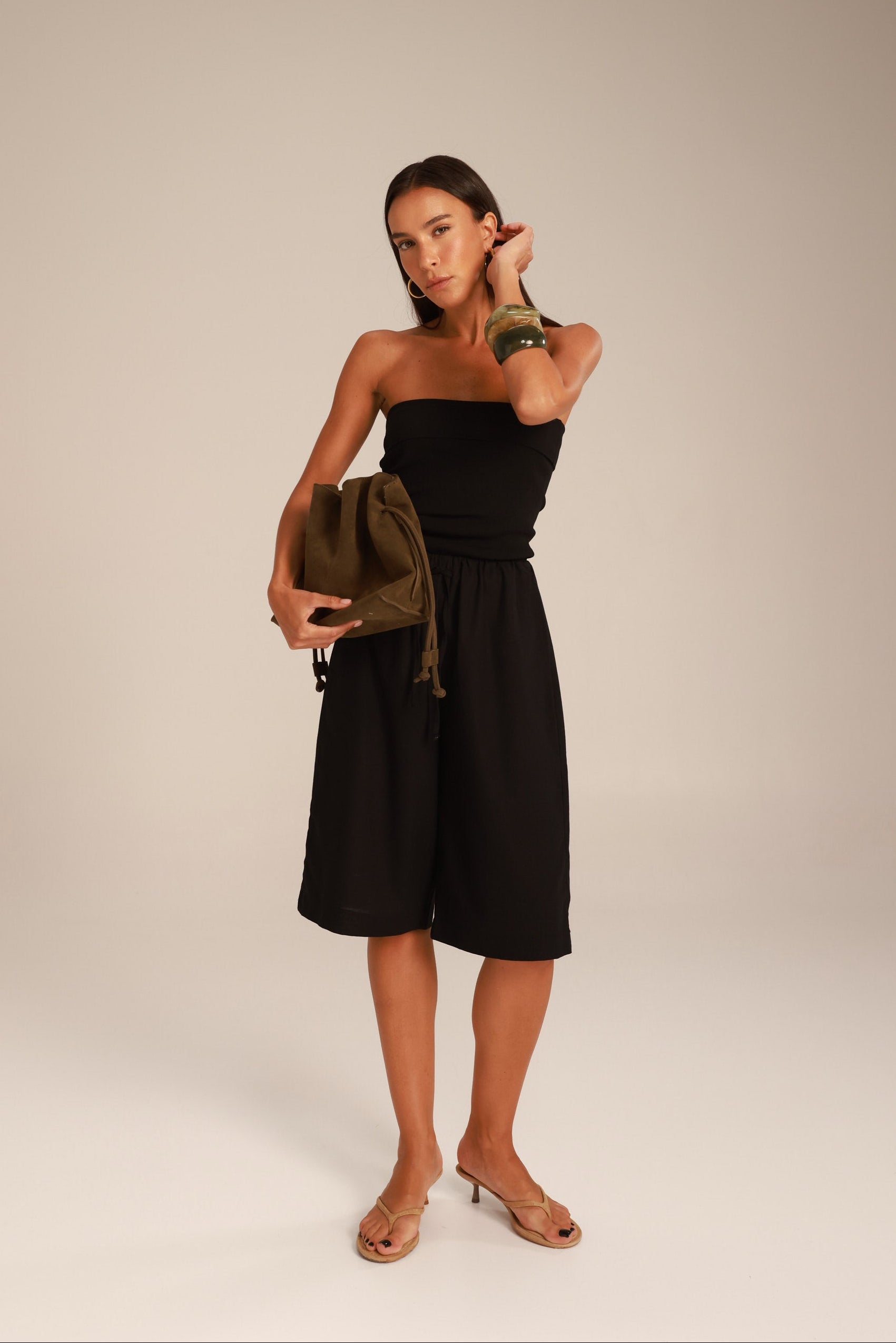 מכנסי נאנו שחורים