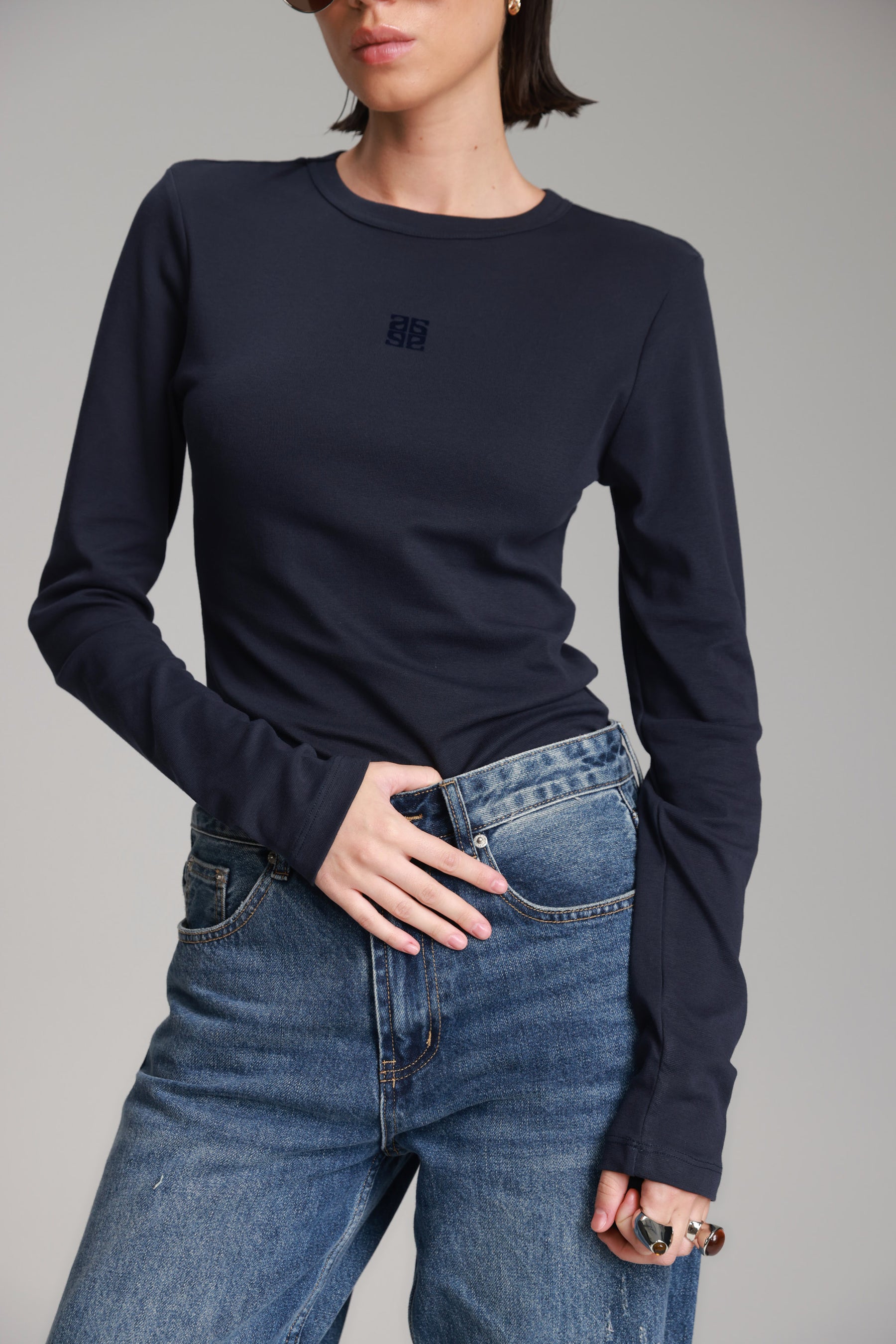 חולצת אולינה נייבי