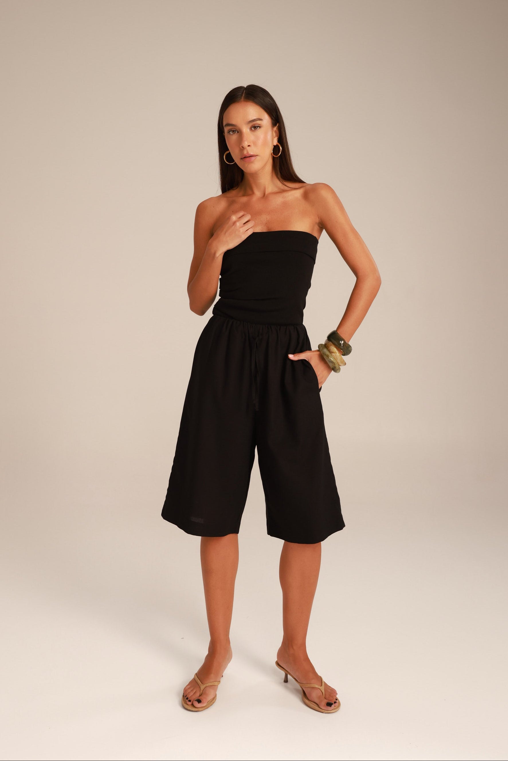 מכנסי נאנו שחורים