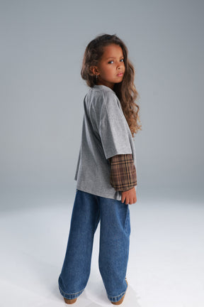 חולצת מדלן אפורה