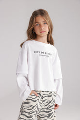 חולצת מוני לבנה