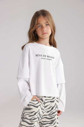 חולצת מוני לבנה