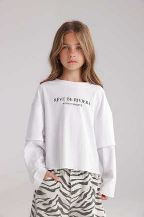 חולצת מוני לבנה