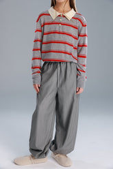 מכנסי ג'ין אפור בהיר