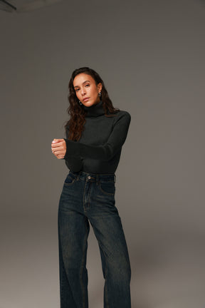 סריג פאולה אפור כהה