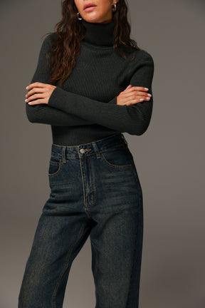 סריג פאולה אפור כהה