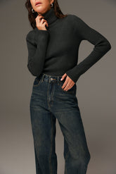 סריג פאולה אפור כהה