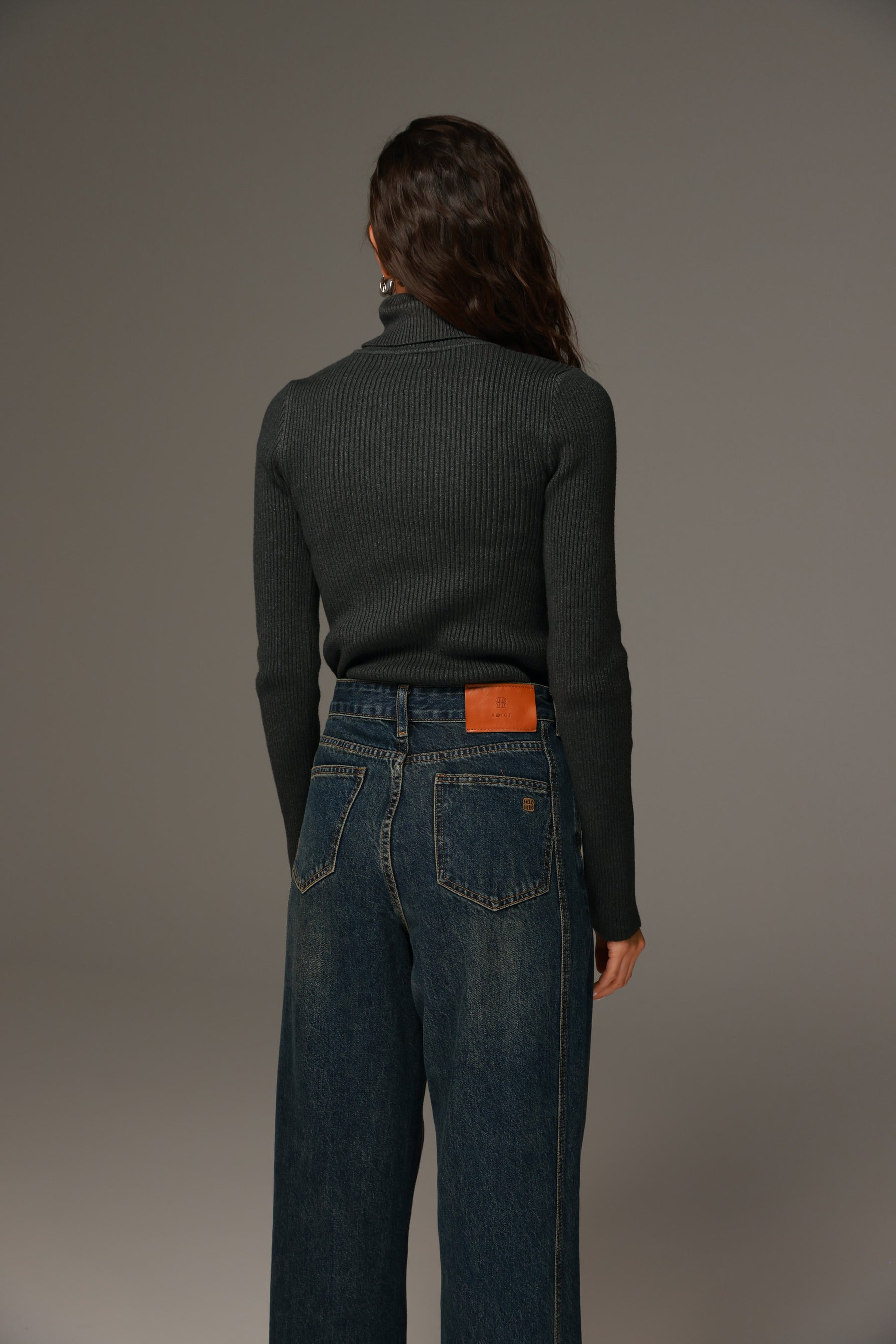 סריג פאולה אפור כהה