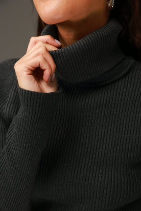 סריג פאולה אפור כהה