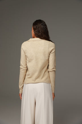 חולצת סריג ליזה בז'