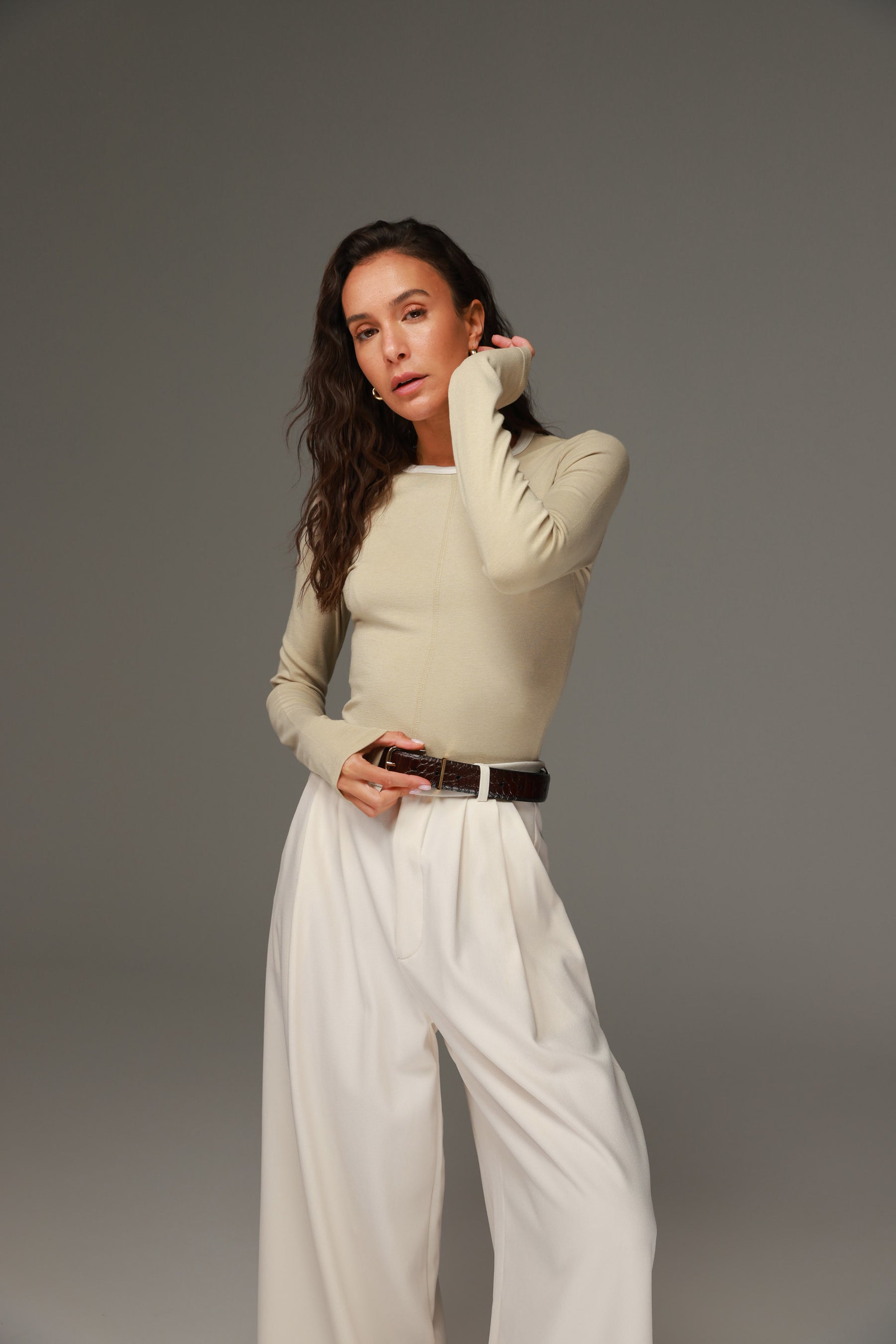 חולצת מלורי בז׳