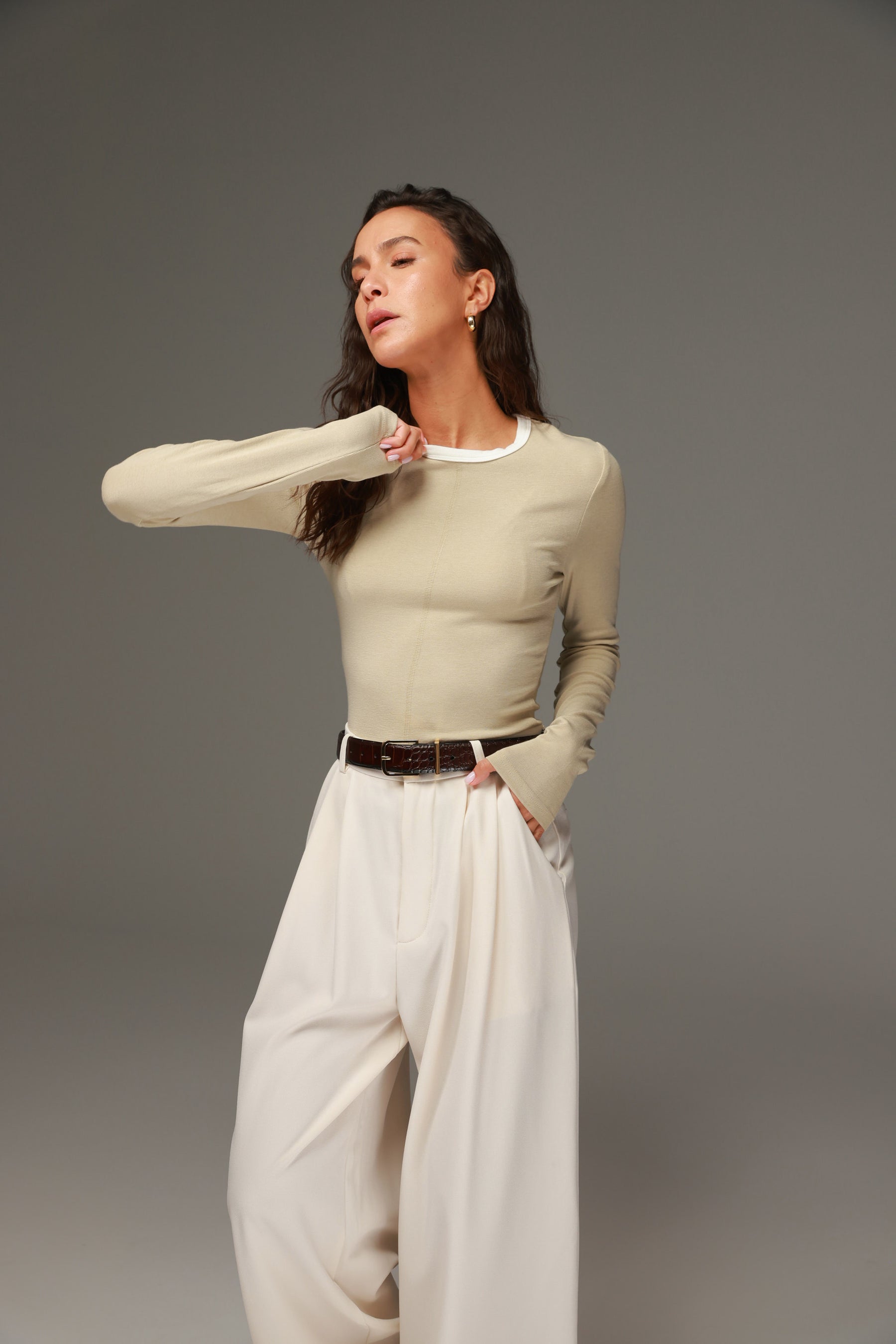 חולצת מלורי בז׳