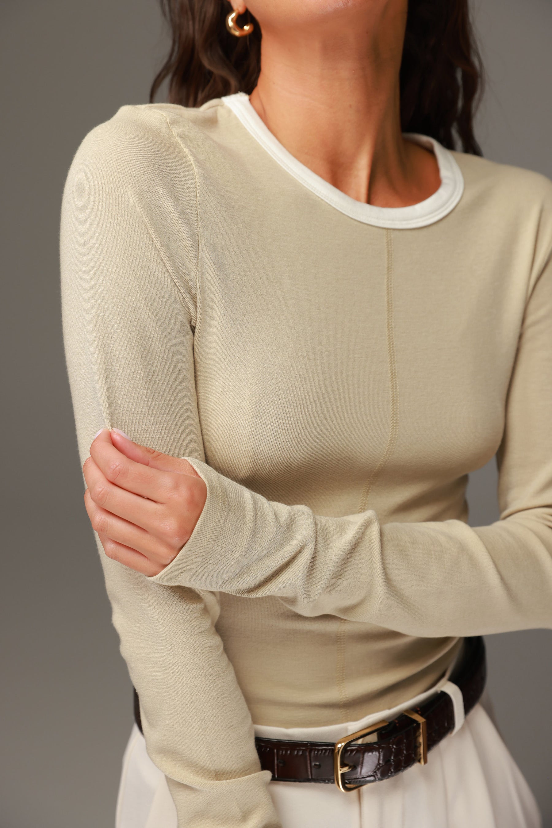 חולצת מלורי בז׳