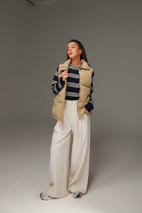 סריג אליסיה פסים נייבי/שמנת