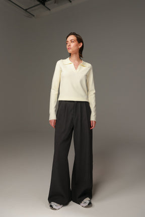 חולצת סריג ליזה שמנת