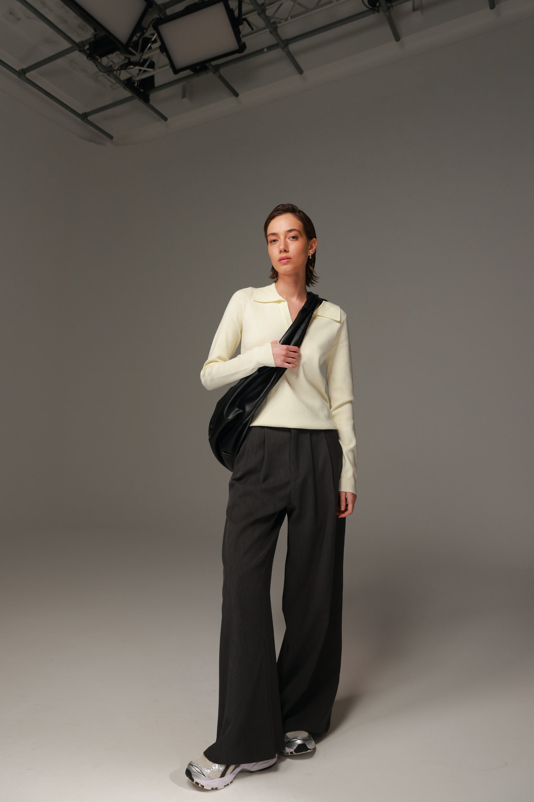 חולצת סריג ליזה שמנת