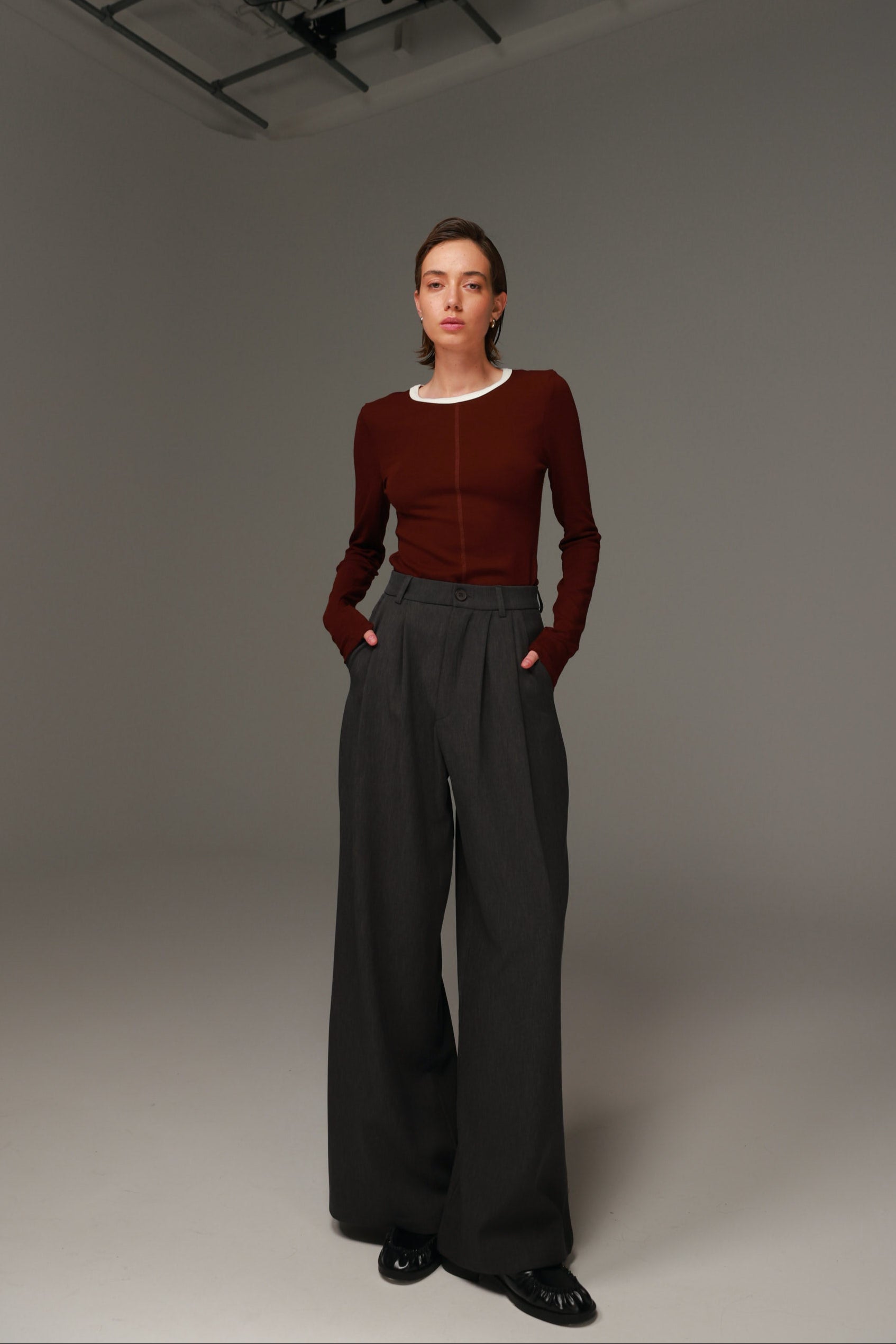 חולצת מלורי בורדו