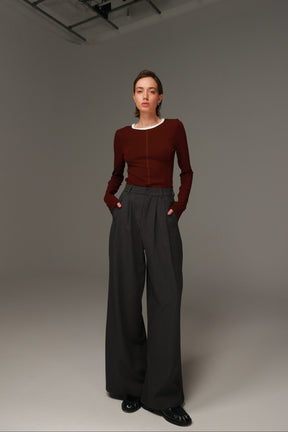 חולצת מלורי בורדו