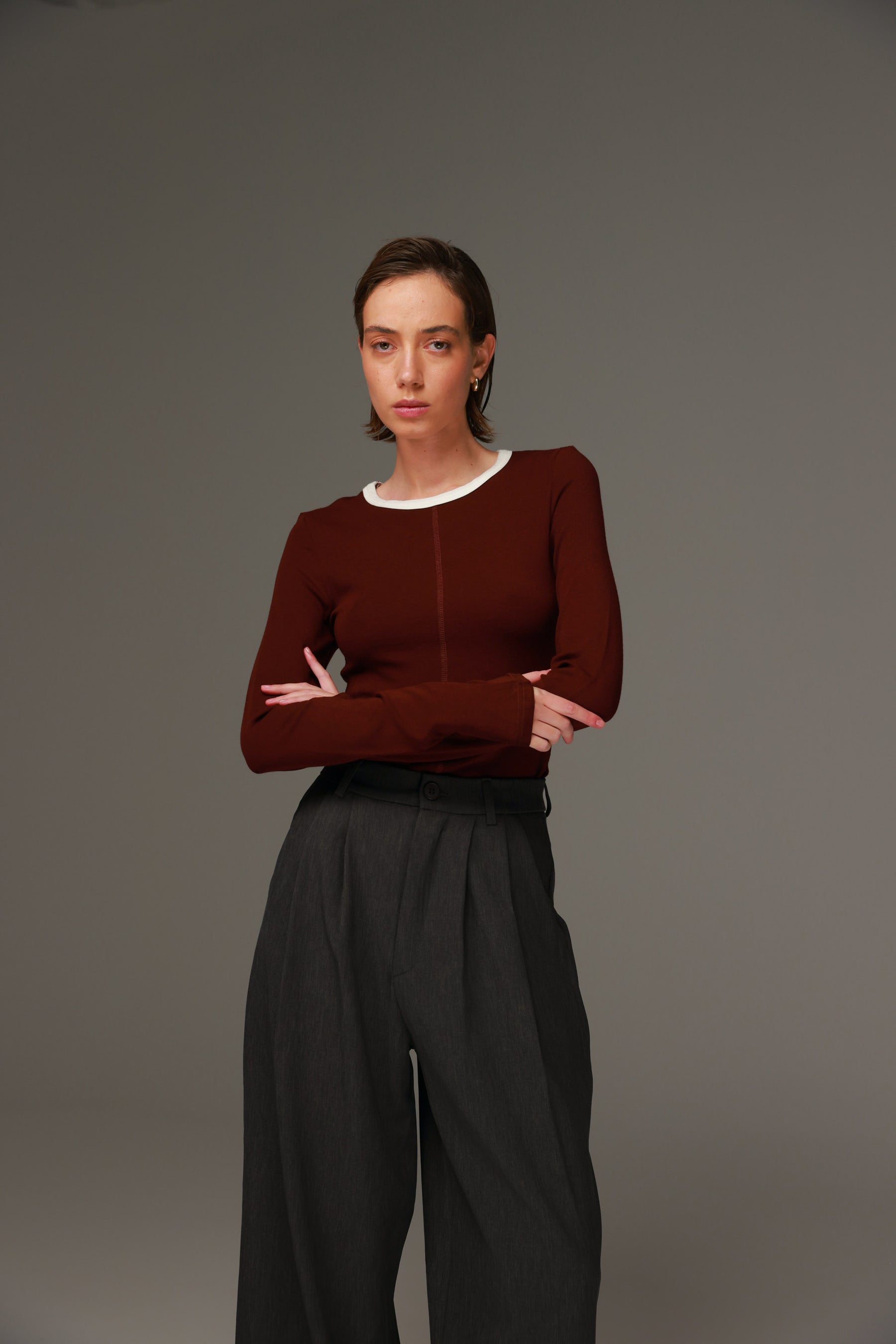 חולצת מלורי בורדו