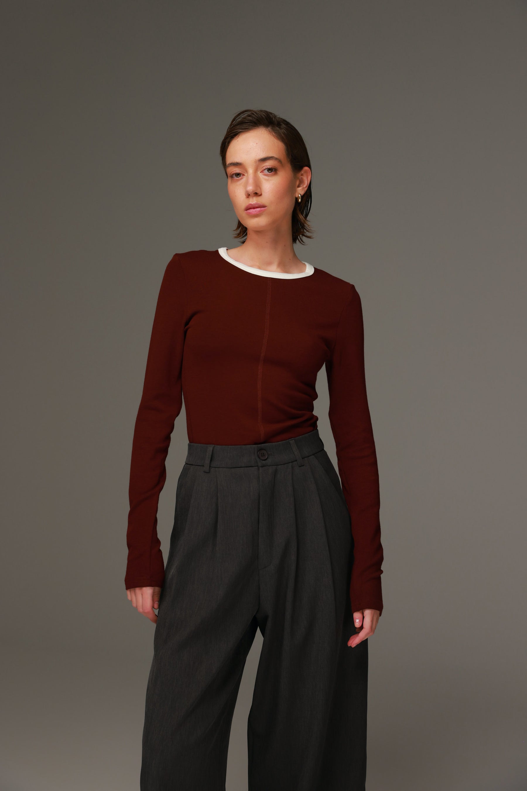 חולצת מלורי בורדו