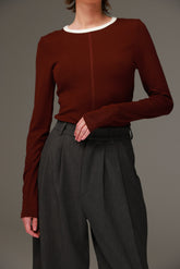 חולצת מלורי בורדו