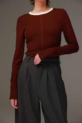 חולצת מלורי בורדו