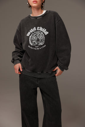 סוויטשירט טייגר שחור