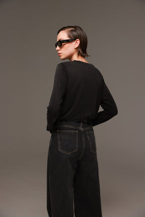 חולצת מוראל שחורה