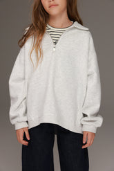 סוויטשירט עמנואל אפור בהיר