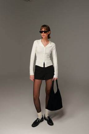 חולצת גבי שמנת