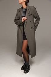 מעיל מורנה אפור כהה