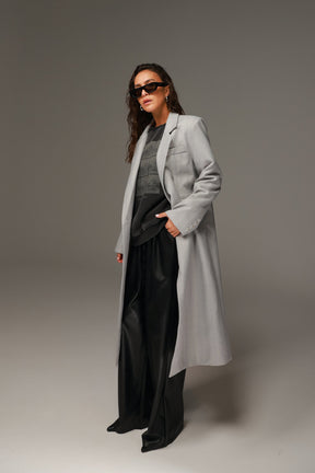 מכנסי טרוור דמוי עור שחורים