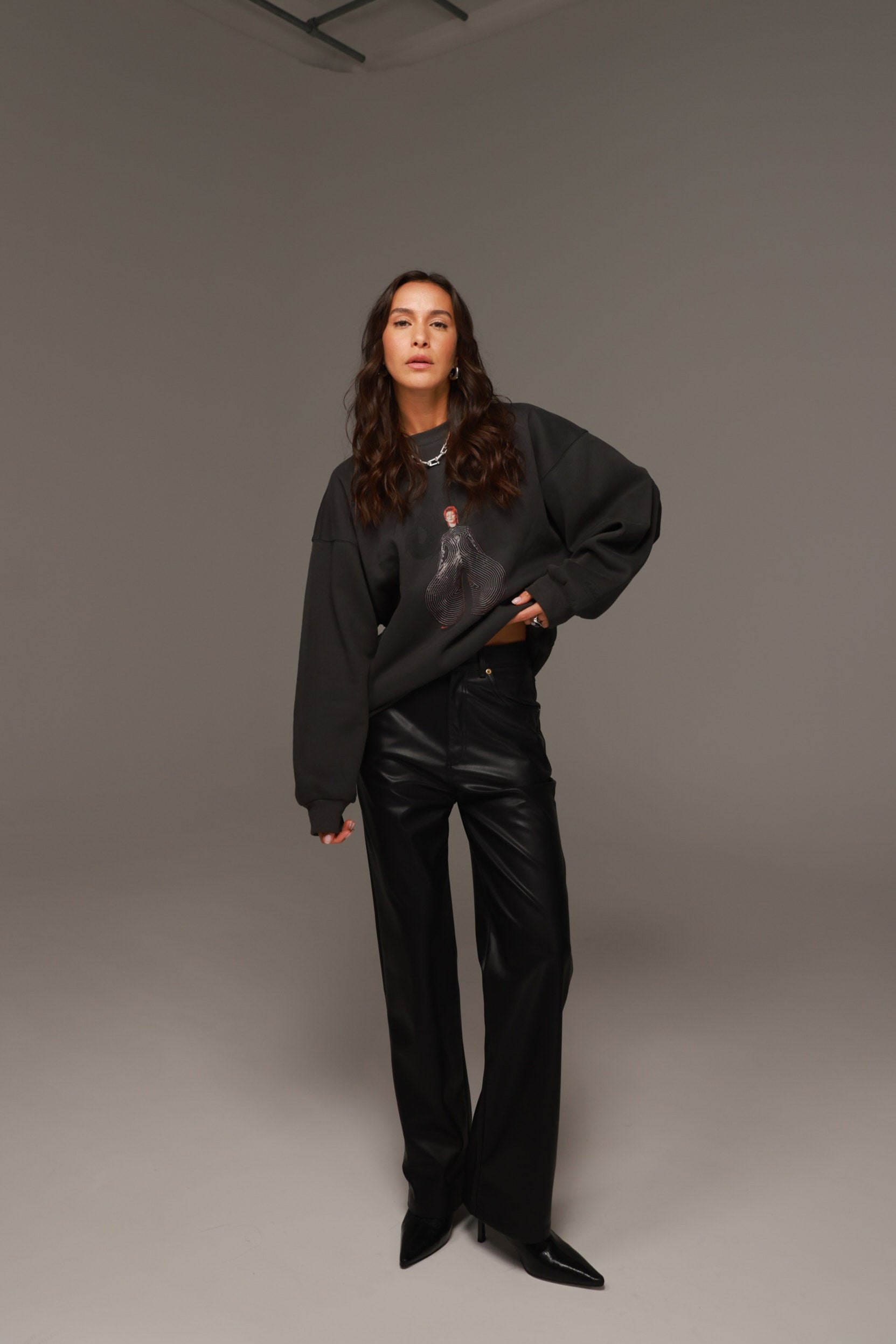 סוויטשירט ריילי אפור