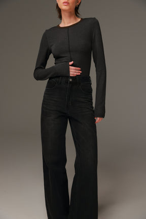 חולצת מלורי אפור כהה