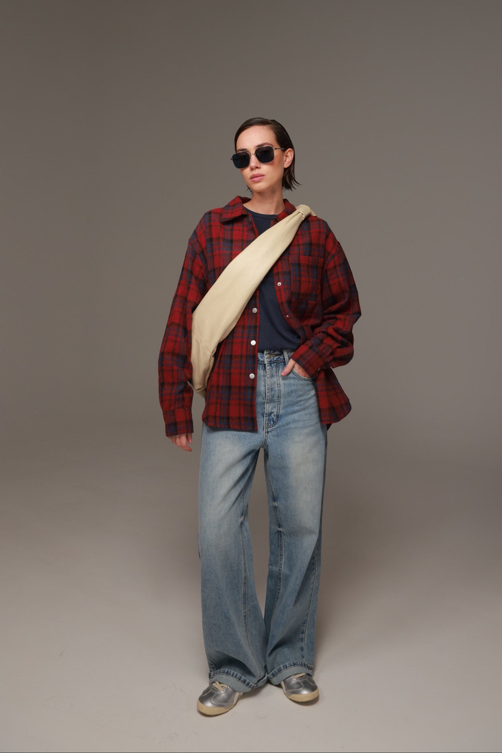 ג'קט לילי כחול/בורדו