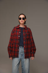 ג'קט לילי כחול/בורדו