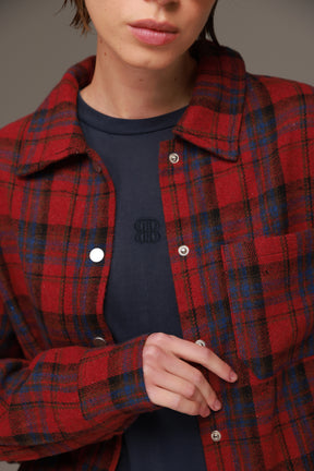 ג'קט לילי כחול/בורדו