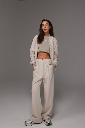 מכנסי מיקאלה פרנץ טרי בז׳