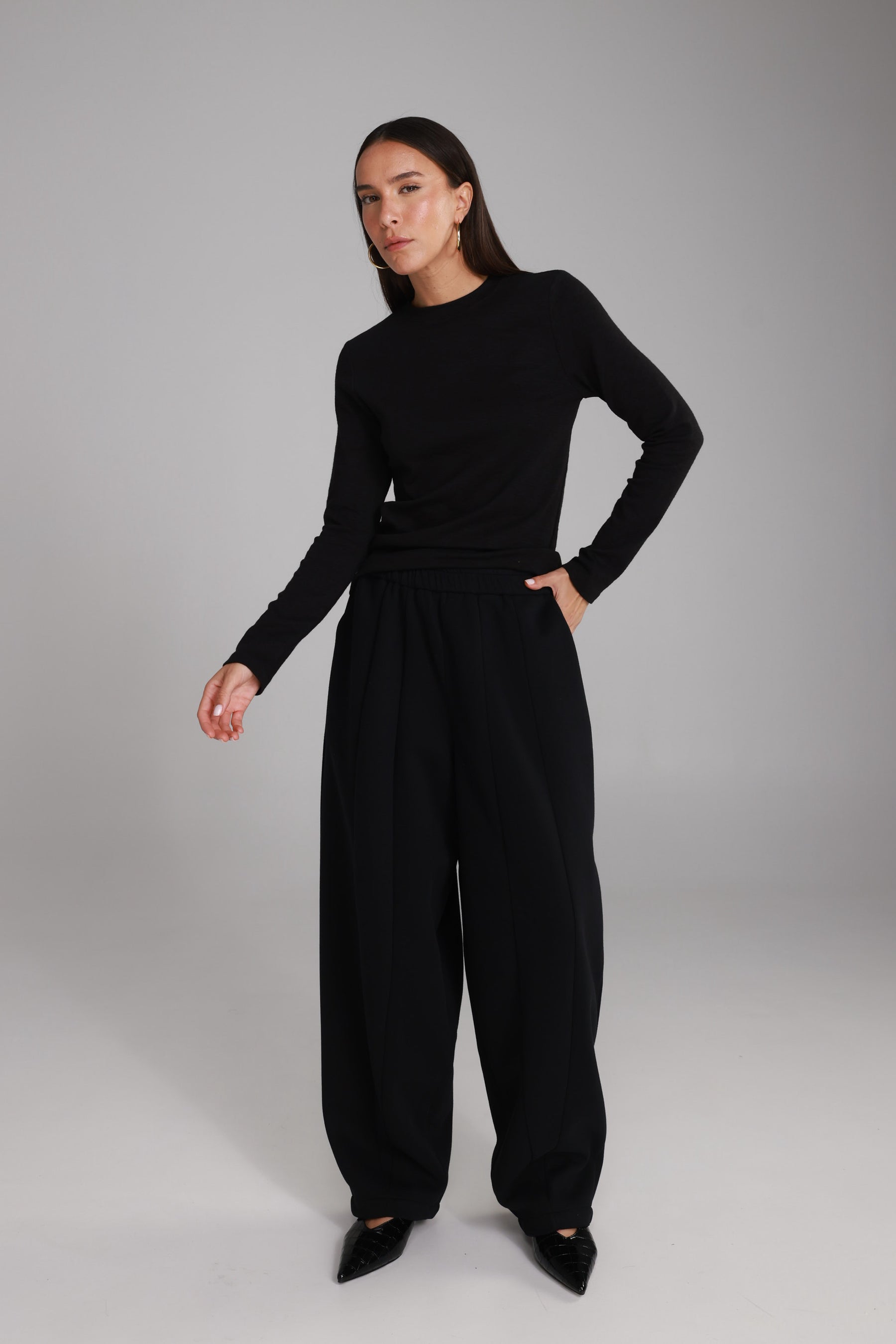 מכנסי אייבי שחורים