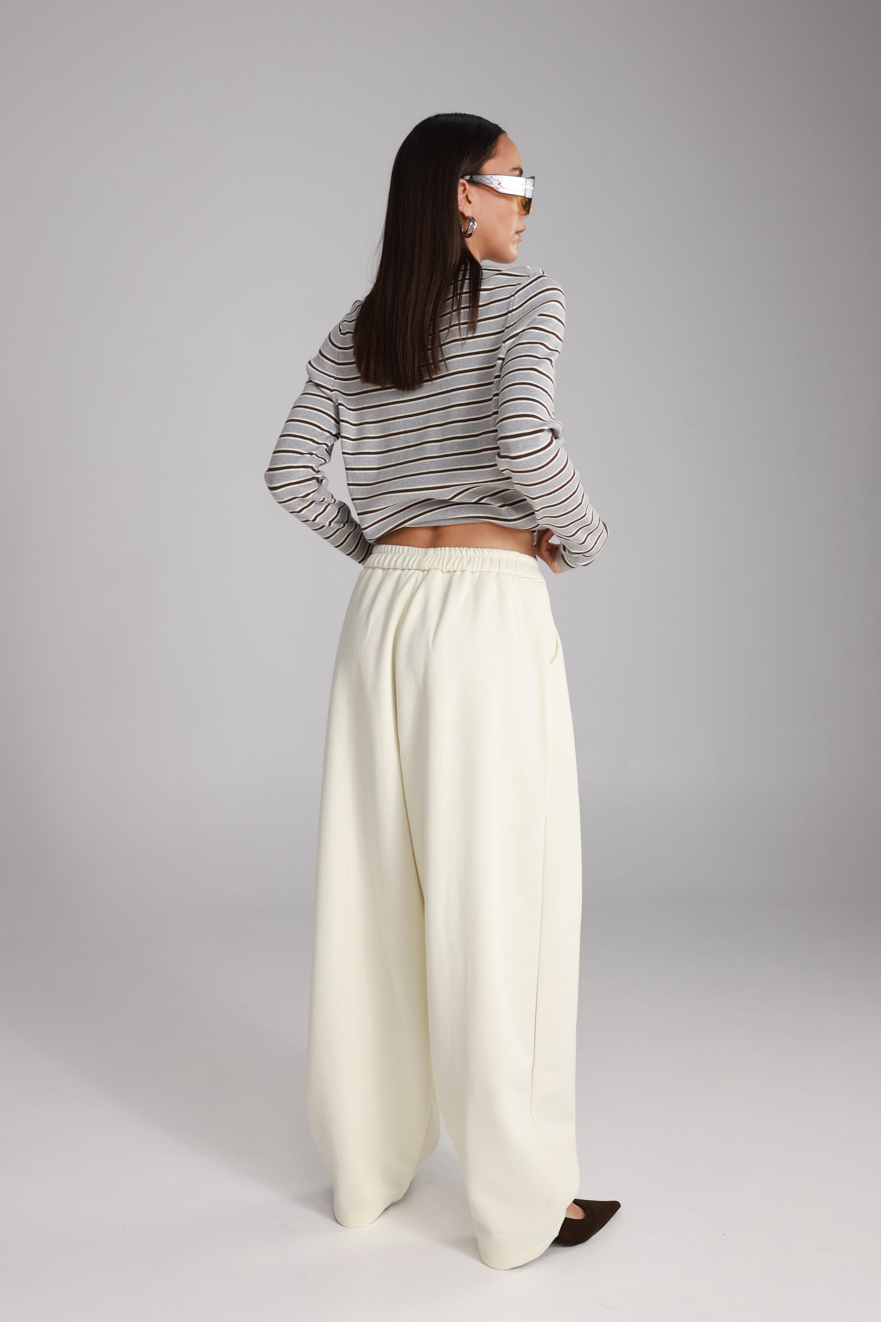 מכנסי אייבי שמנת