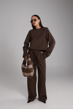 חליפת דייזי חום כהה