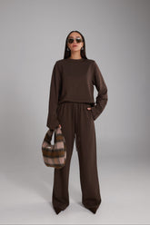 חליפת דייזי חום כהה