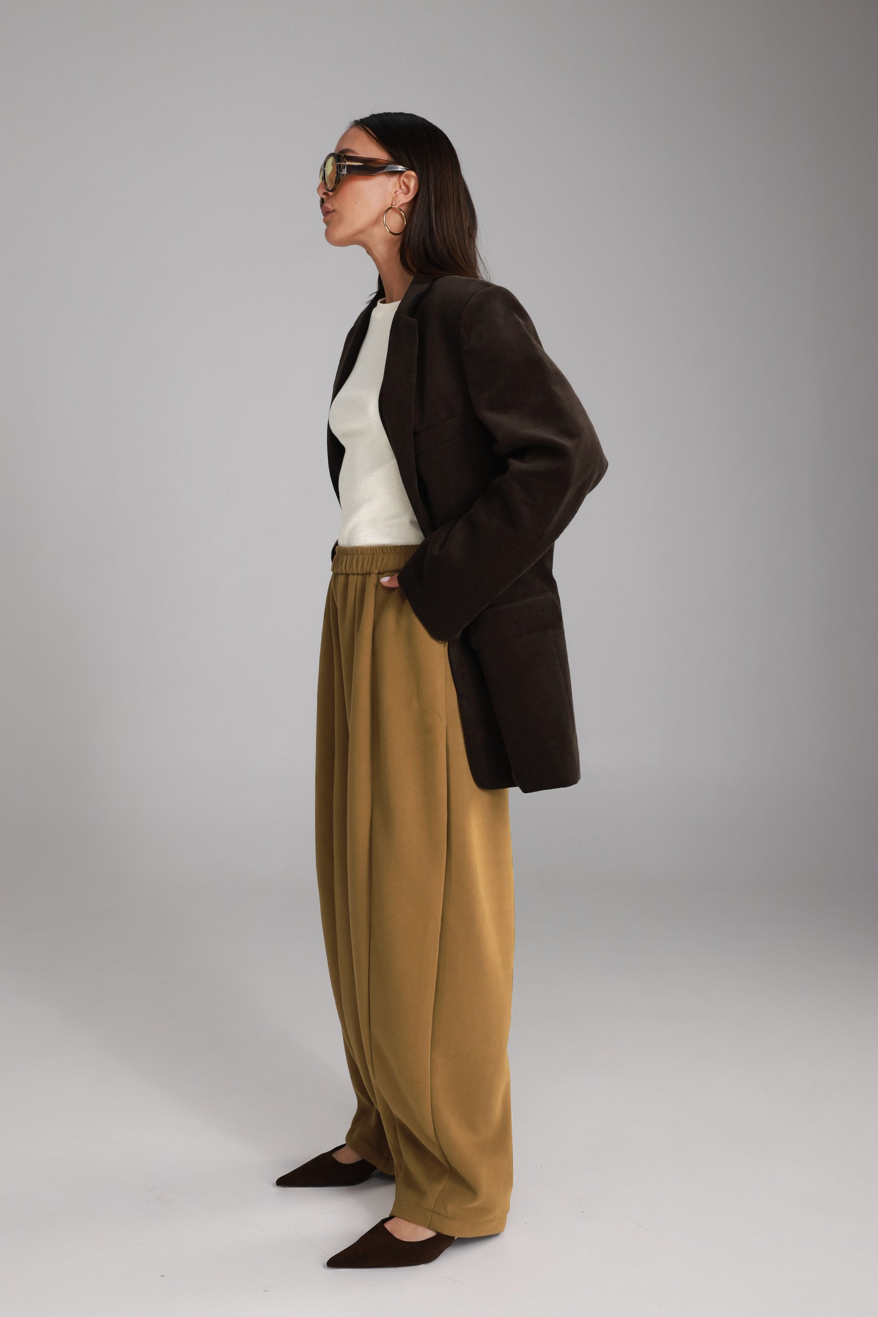 מכנסי אייבי חום בהיר