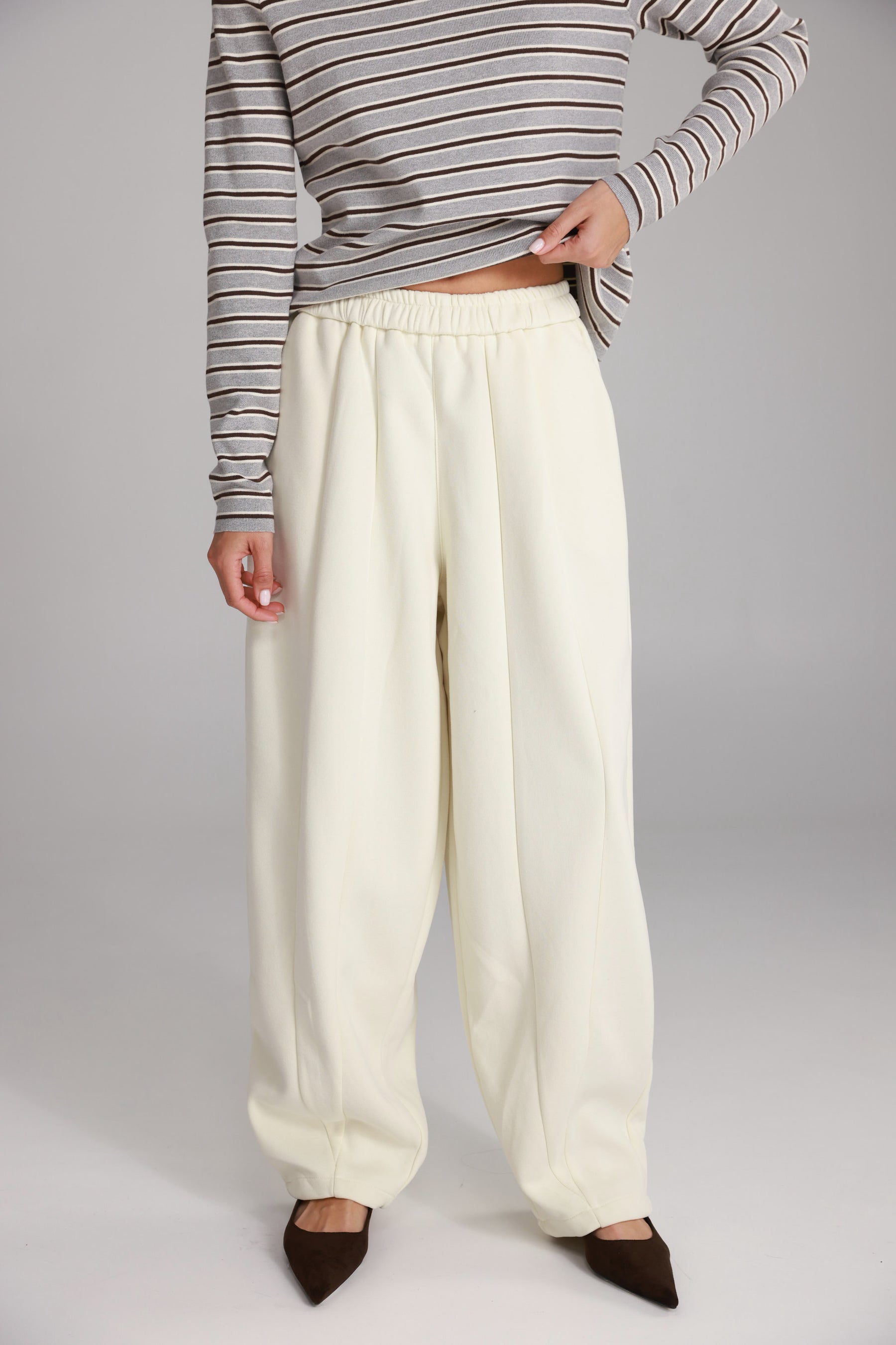 מכנסי אייבי שמנת