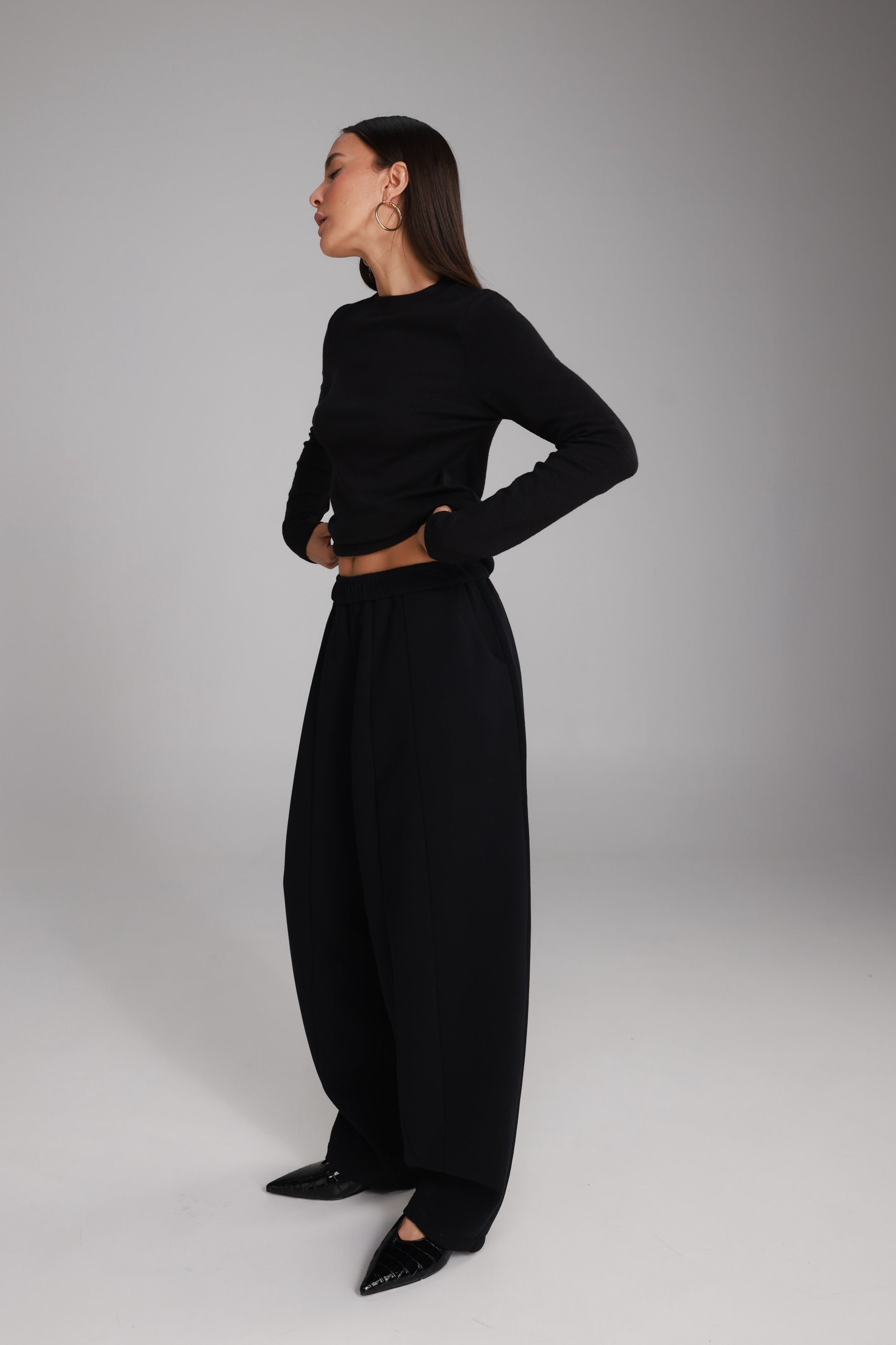 מכנסי אייבי שחורים