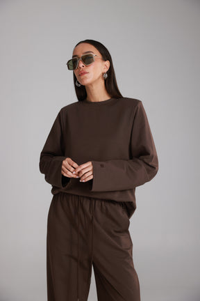 חליפת דייזי חום כהה